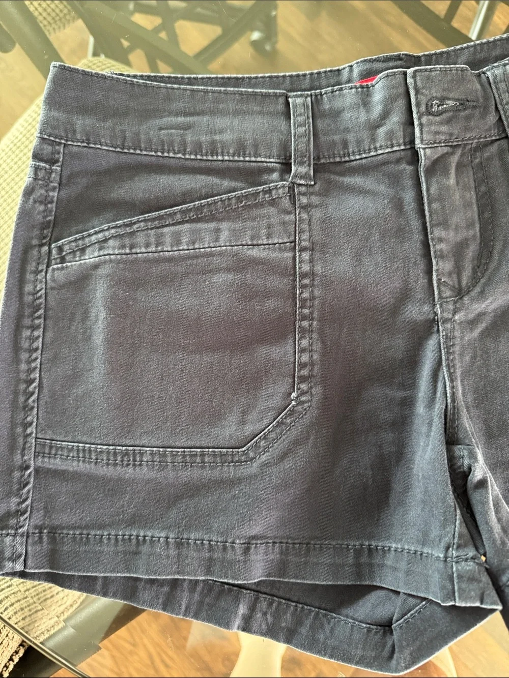 Women's Navy  Denim Shorts 7